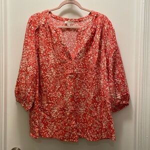 Knox Rose floral shirt. Size 1X.